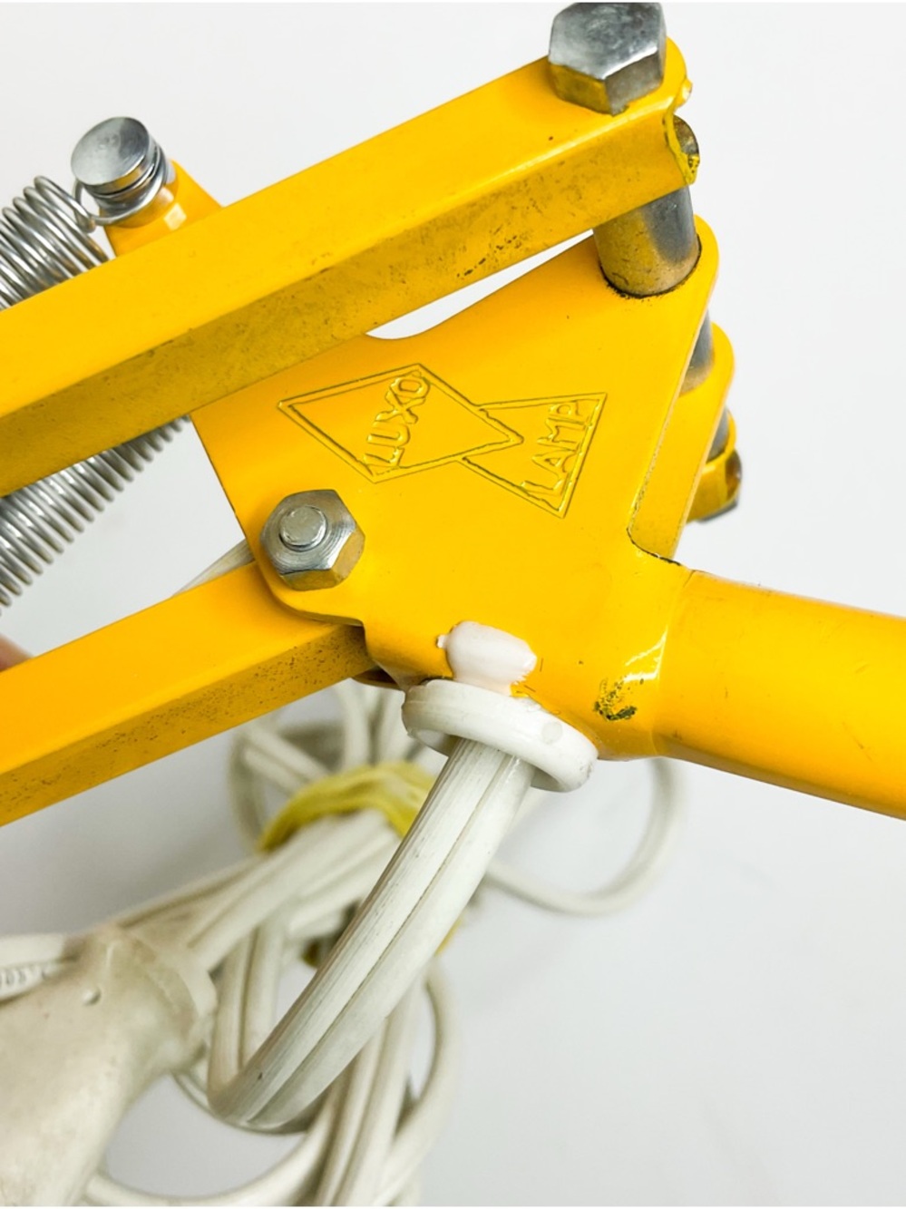 Vintage Luxo Yellow Clamp Lamp Swedish MCM Task Light - Picture 7 of 8